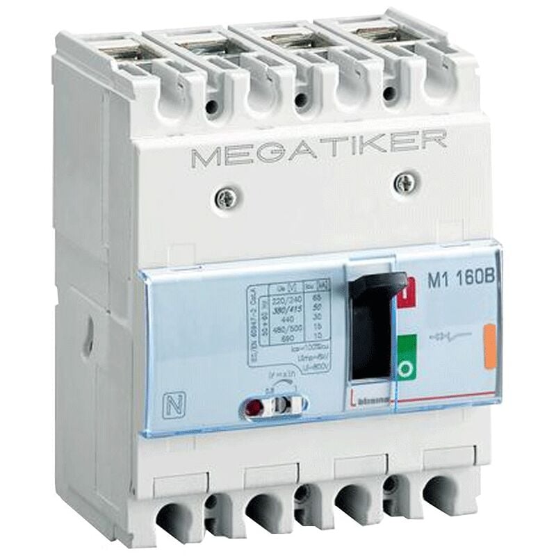 foto del prodotto interruttore scatolato bticino megatiker magnetotermico 125a t714b125
