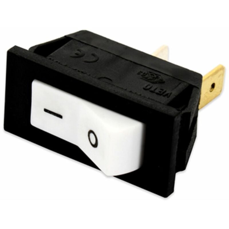 foto del prodotto interruttore semplice 12x27mm 0 1 bianco universale 10amp