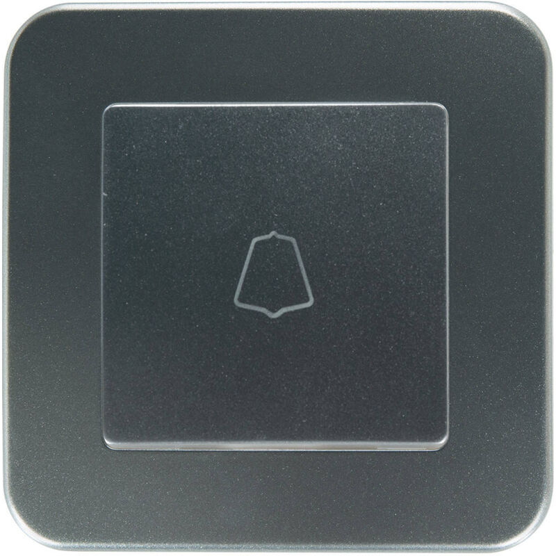 foto del prodotto interruttore semplice a pulsante classic argento