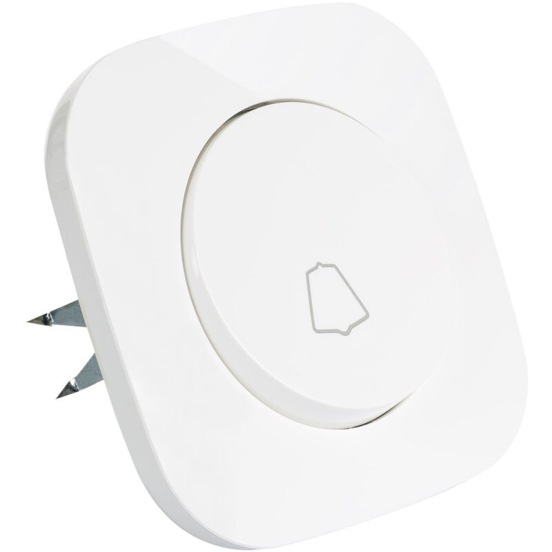 foto del prodotto interruttore semplice a pulsante classic round bianco