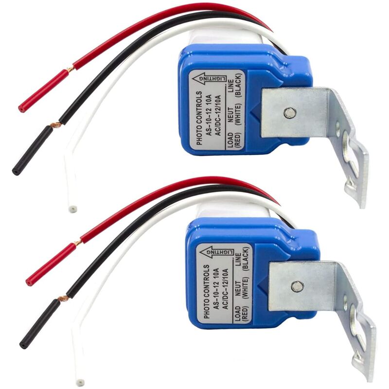 foto del prodotto interruttore sensore luce fotocellula automatico ac dc12v 10a 2 pezzi