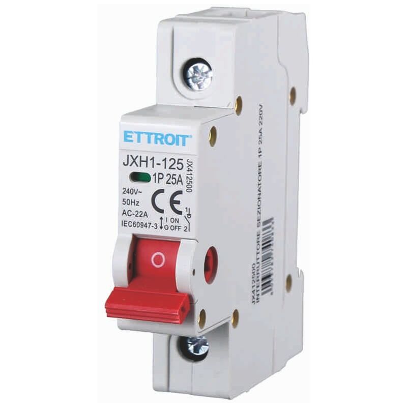 foto del prodotto interruttore sezionatore, 1p, 230vac, 25a ettroit jx412500