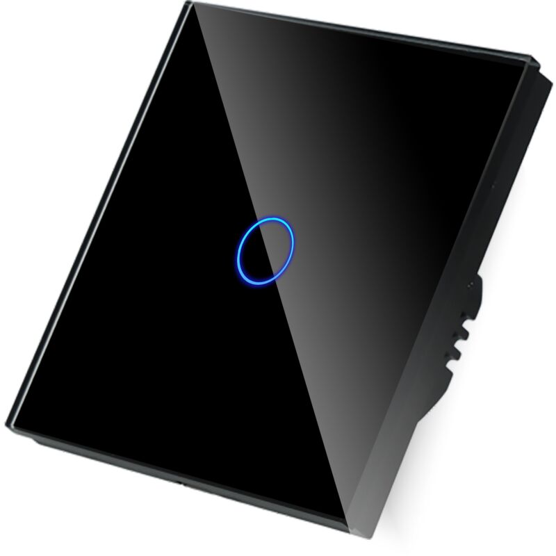 foto del prodotto interruttore single touch wi fi 20a caldaia nero con n