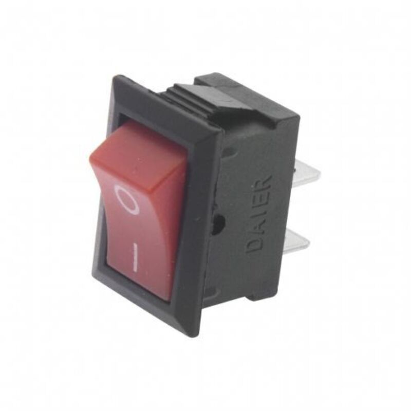 foto del prodotto interruttore stop unipolare universale on off 0 1 tasto rosso 35131 