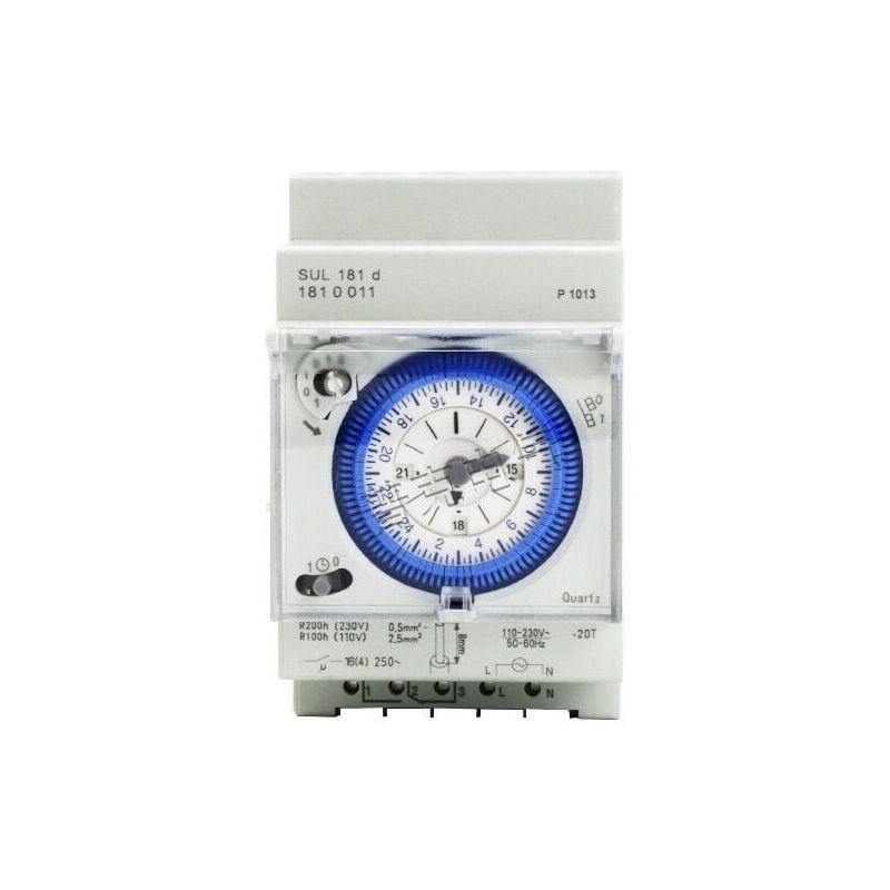 foto del prodotto interruttore temporizzatore meccanico analogico 110v 220v 24 ore al giorno programmabile 15 minuti interruttore di impostazione del tempo rel sul181d