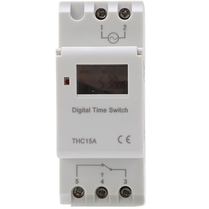 foto del prodotto interruttore timer digitale lcd rel di tempo orbitale settimanale programmabile ac220 240v 16a thc15a