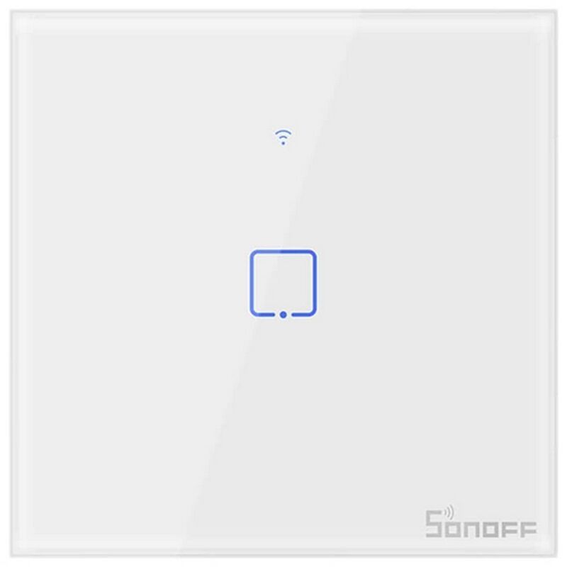 foto del prodotto interruttore touch smart sonoff t0 eu 1c 1 tasti wifi da parete