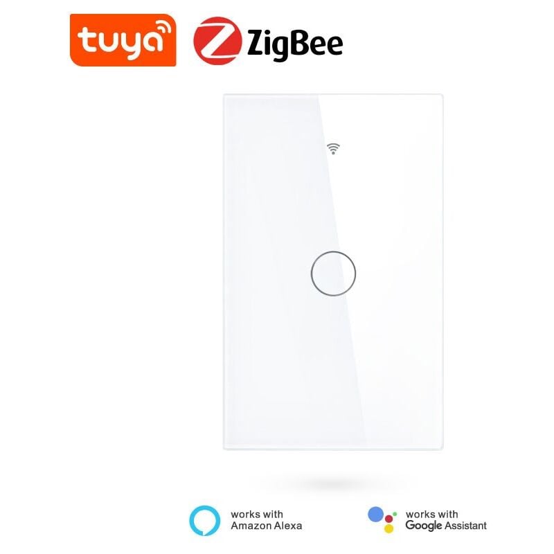 foto del prodotto interruttore touch smart zigbee 3.0 dimensione 1 pulsante tuya