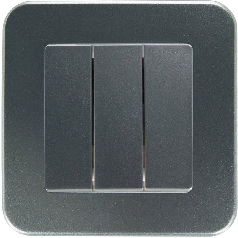foto del prodotto interruttore triplo classic argento