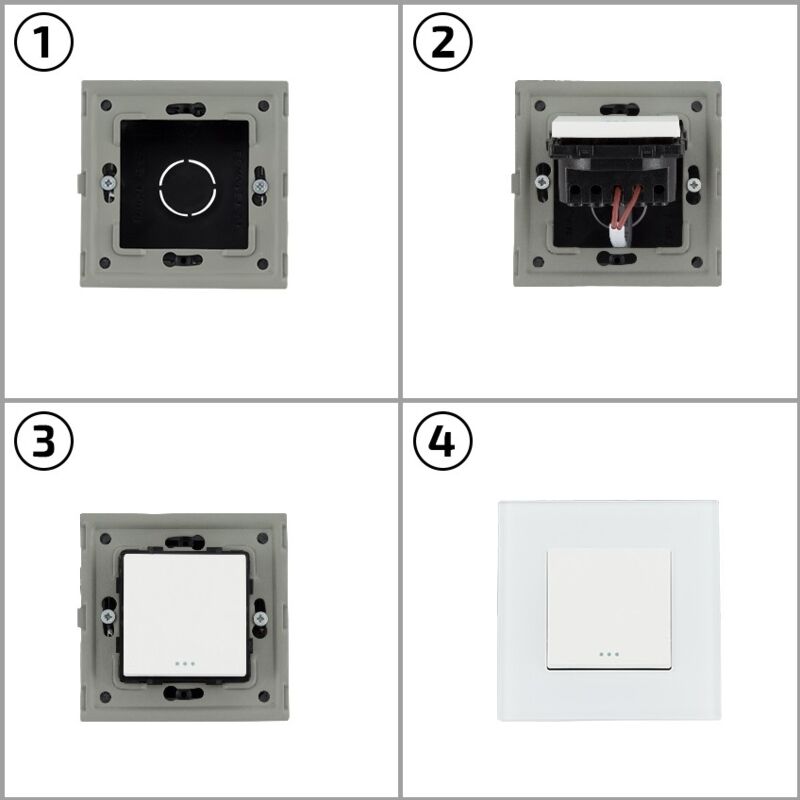foto del prodotto interruttore triplo modern bianco