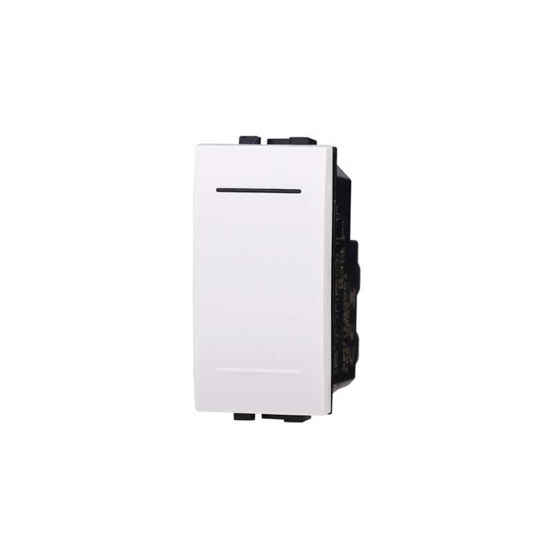 foto del prodotto interruttore unipolare 1p 16a compatibile bticino livinglight colore bianco