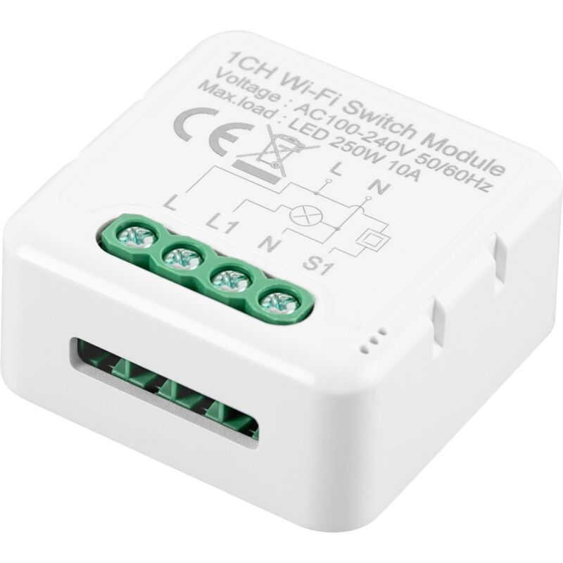 foto del prodotto interruttore wifi compatibile con interruttori e pulsanti convenzionali