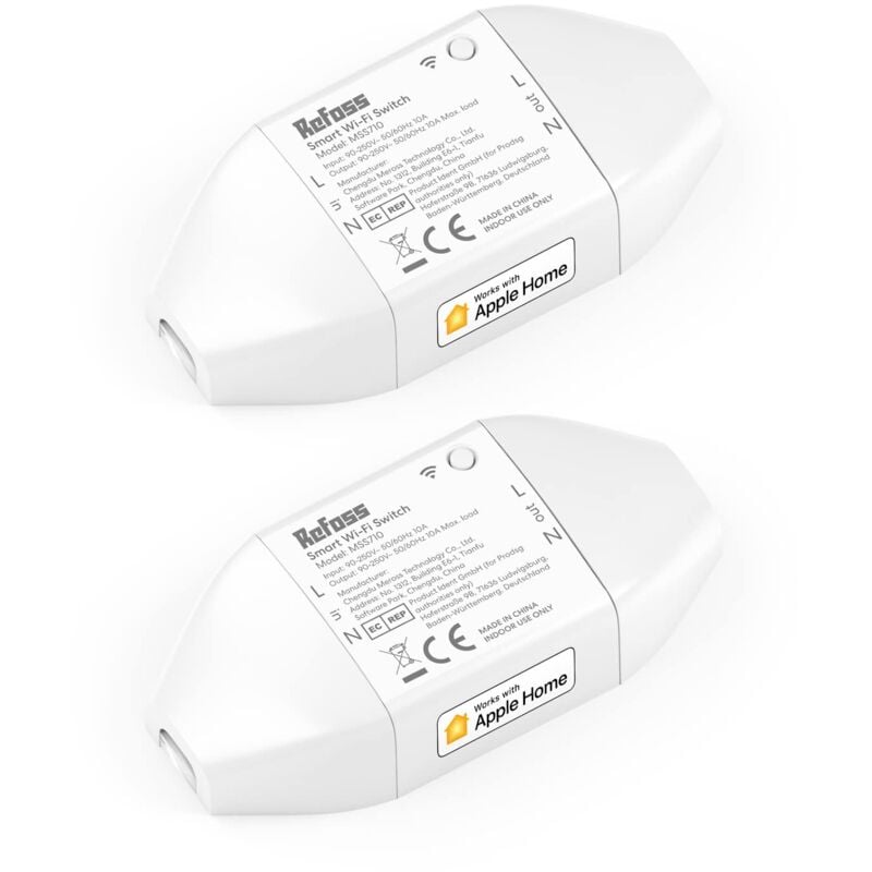 foto del prodotto interruttore wifi smart switch compatibile con apple homekit, alexa google home, diy spina con interruttore intelligente controllo remoto, timer