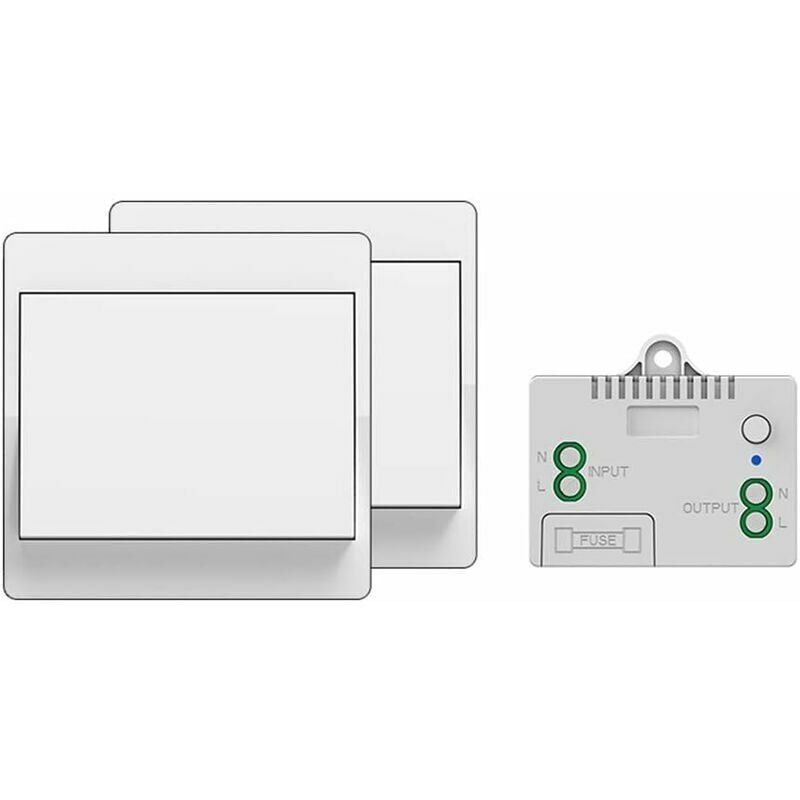 foto del prodotto interruttore wireless autoalimentato, senza batteria, telecomando wireless per luci ed elettrodomestici, impermeabile e sicuro, pu essere installato