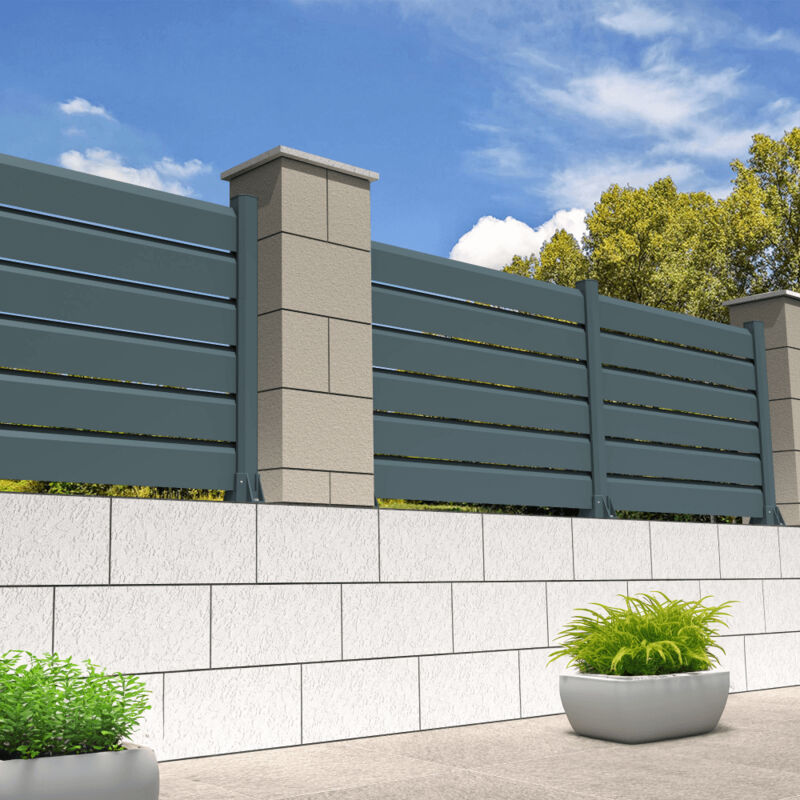 foto del prodotto intersun recinzione privacy 7 doghe l 1911 x a 1022 mm grigio antracite 