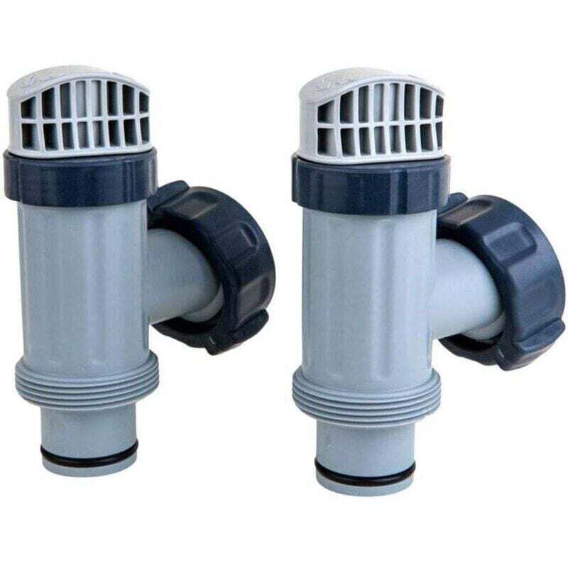 foto del prodotto intex 2 pezzi valvola a pistone fuori terra con guarnizione e dado, set valvola a pistone per piscina di grandi dimensioni
