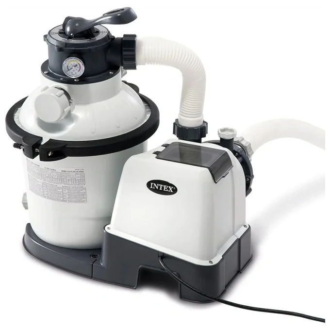 foto del prodotto intex 26642 pompa filtro a sabbia krystal clear flusso d acqua 3500 l h flusso di sistema 2000 l h plastica bianco senza clorinatore flusso acqua 3500 l h