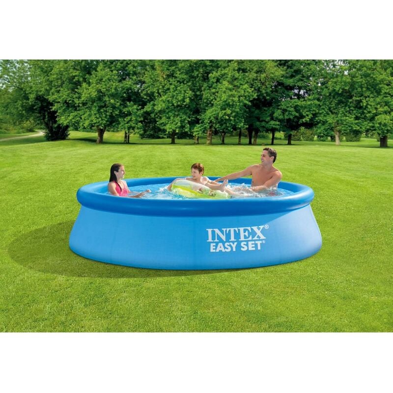 foto del prodotto intex 28120np piscina fuori terra easy set rotonda, 3853 l, pvc, azzurro, 305x76 cm