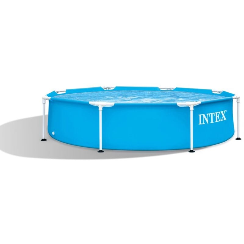 foto del prodotto intex 28205np piscina fuori terra metal frame rotonda, 1828 l, acciaio e pvc, azzurro, 244x51 cm