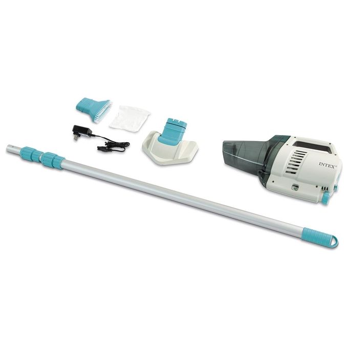 foto del prodotto intex 28628 aspirapolvere vacuum ricaricabile zr200 per piscine e spa con asta 280 cm e due teste aspiratrici zr200 tutte le piscine