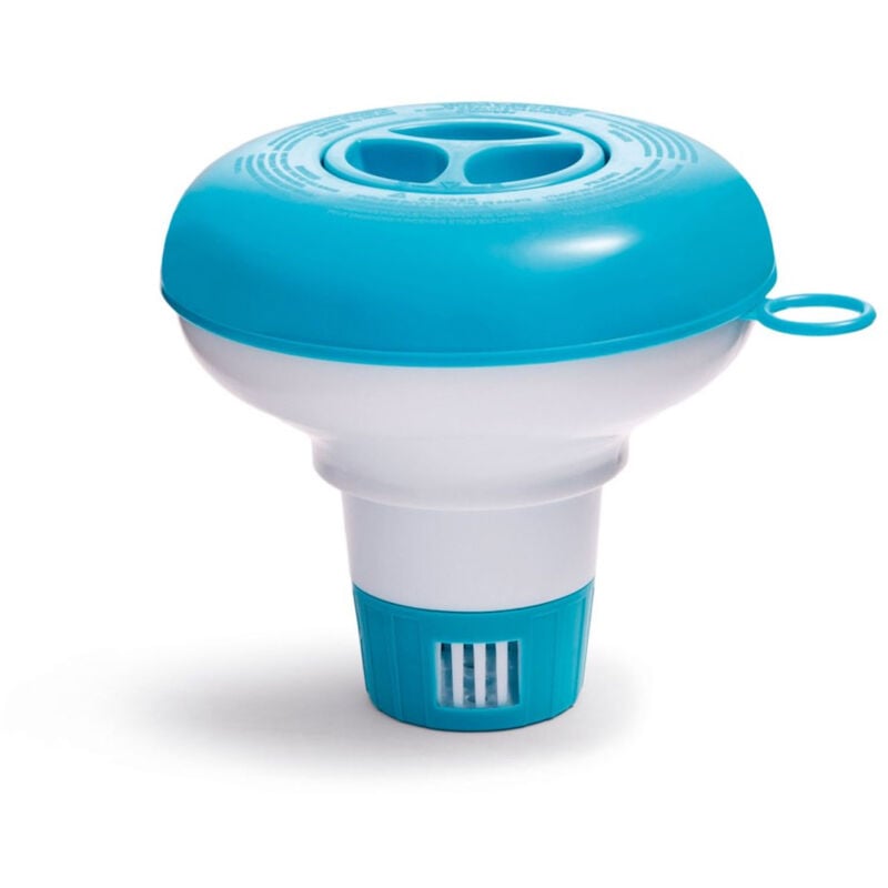 foto del prodotto intex 29040np dispenser di cloro piccolo per piscine e purespa fino a 366 cm, polipropilene anti corrosione, azzurro, 12,7 cm