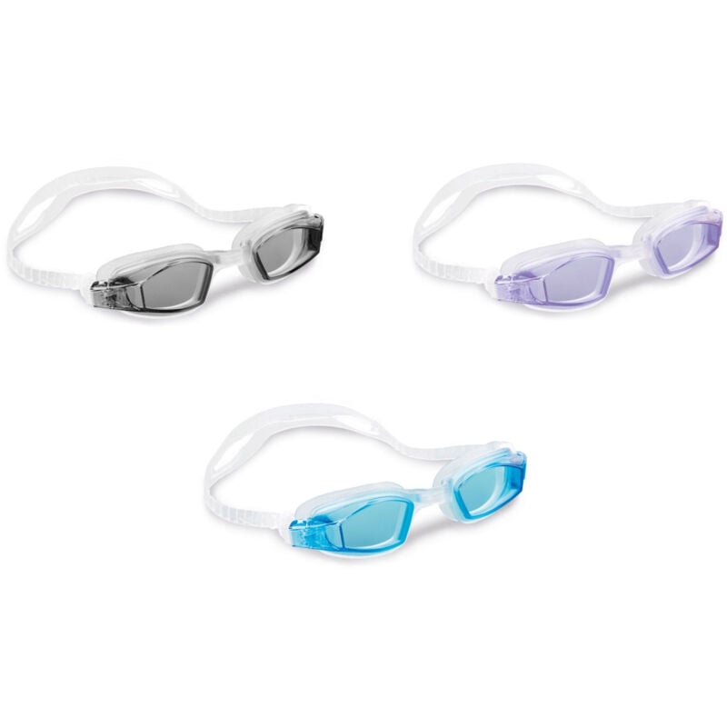 foto del prodotto intex 55682 occhialini free style assortiti, 1 pezzo, latex free, multicolore, 8 anni