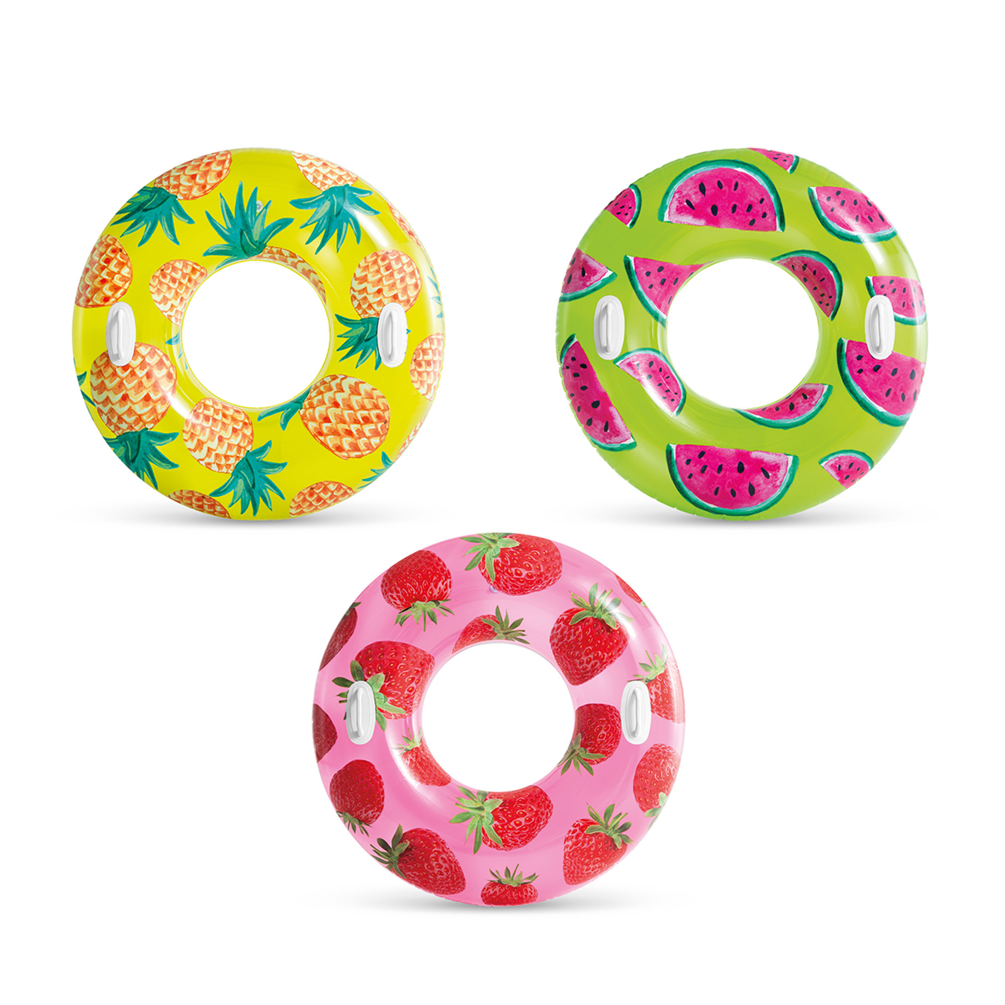 foto del prodotto intex 56261np - ciambella tropicale con maniglie cm 107