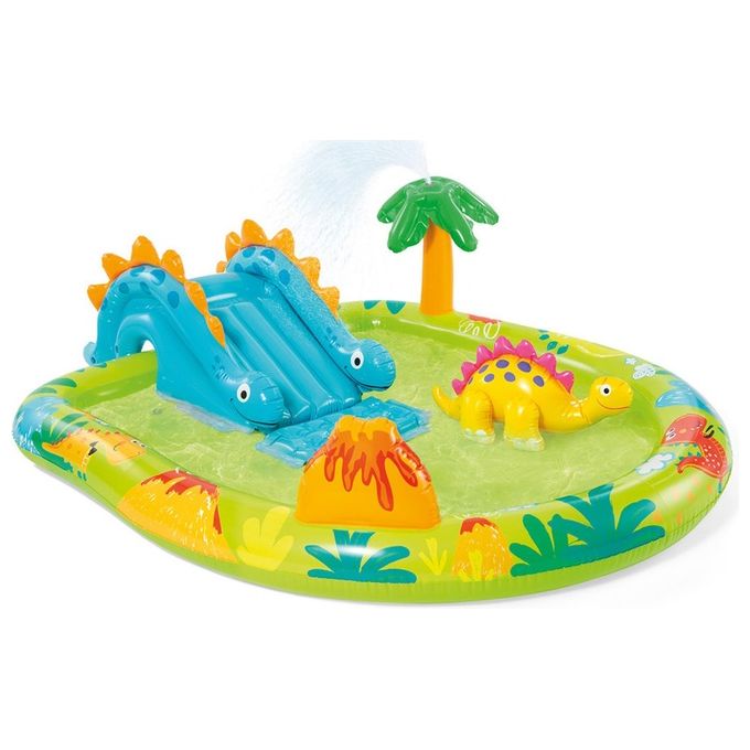 foto del prodotto intex 57166np centro giochi gonfiabile con dinosauri vinile multicolore 191 x 152 x 58 cm