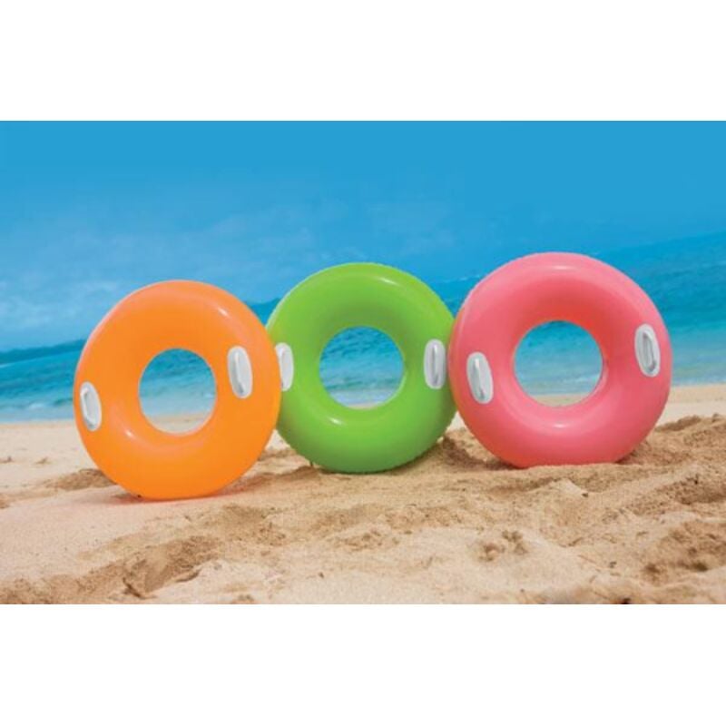 foto del prodotto intex 59258 salvagente ciambella gonfiabile con maniglie mare piscina 76 cm bambino