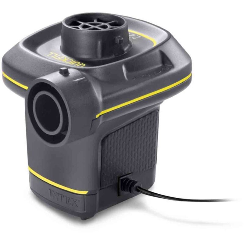 foto del prodotto intex 66634 pompa elettrica portatile quickfill per gonfiaggio e sgonfiaggio, plastica, grigio