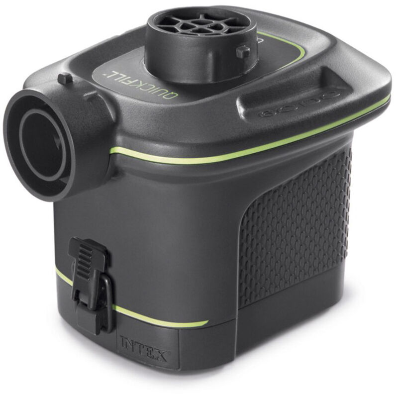 foto del prodotto intex 66638 pompa elettrica portatile quickfill a batterie per gonfiaggio e sgonfiaggio, plastica, grigio