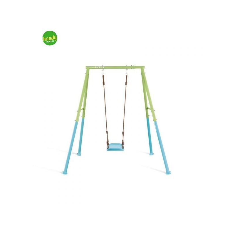 foto del prodotto intex altalena verde e azzurra 69x35x150