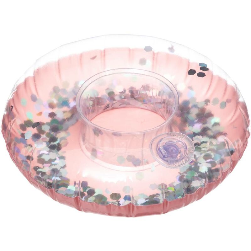 foto del prodotto intex divertenti portabicchieri gonfiabili paillettes dorate