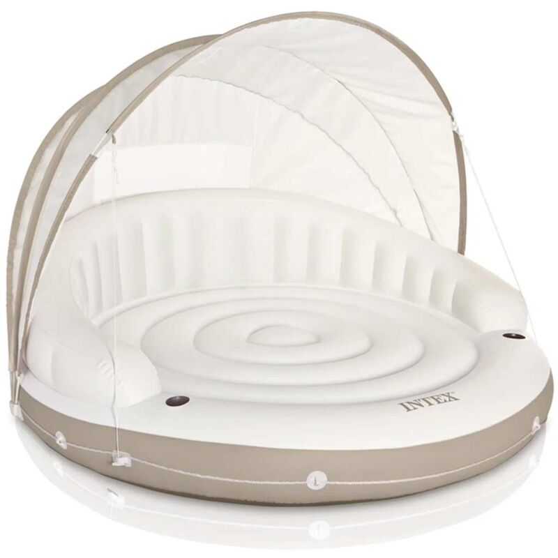 foto del prodotto intex lettino galleggiante con baldacchino 199x150 cm 58292 eu