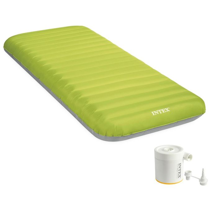foto del prodotto intex materasso camping truaire con tecnologia fiber tech e materiale tpu cm 76x191x17 con pompa quickfill usb150 i.6
