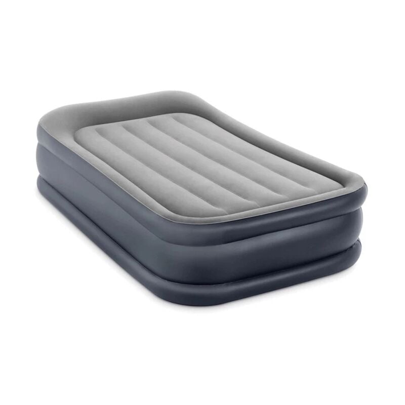 foto del prodotto intex materasso singolo autogonfiante airbed dura beam pillow rest raised grigio chiaro 99x191x42 cm cod. 64132nd