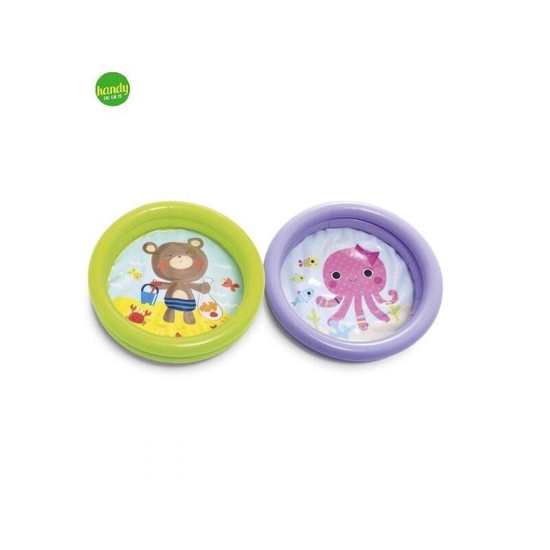 foto del prodotto intex piscina gonfiabile baby fondo animaletti 61x15