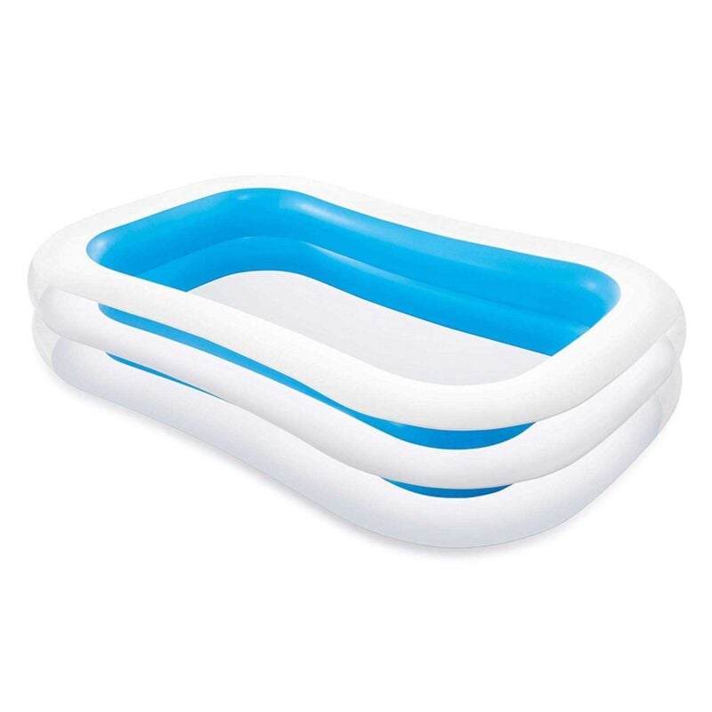 foto del prodotto intex piscina gonfiabile rettangolare per famiglia fuori terra giardino estate