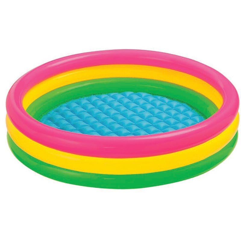 foto del prodotto intex piscina gonfiabile tonda 3 anelli 2 anni cm.147x33h. peso kg.1,76 57422 
