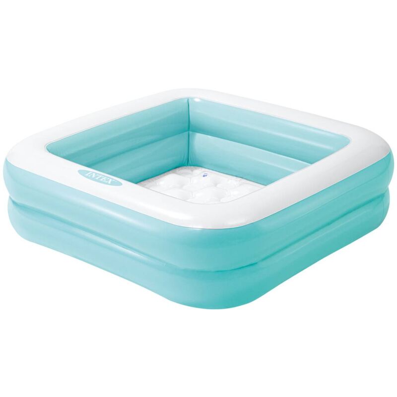 foto del prodotto intex - piscina per bambini quadrata imbottita - blu