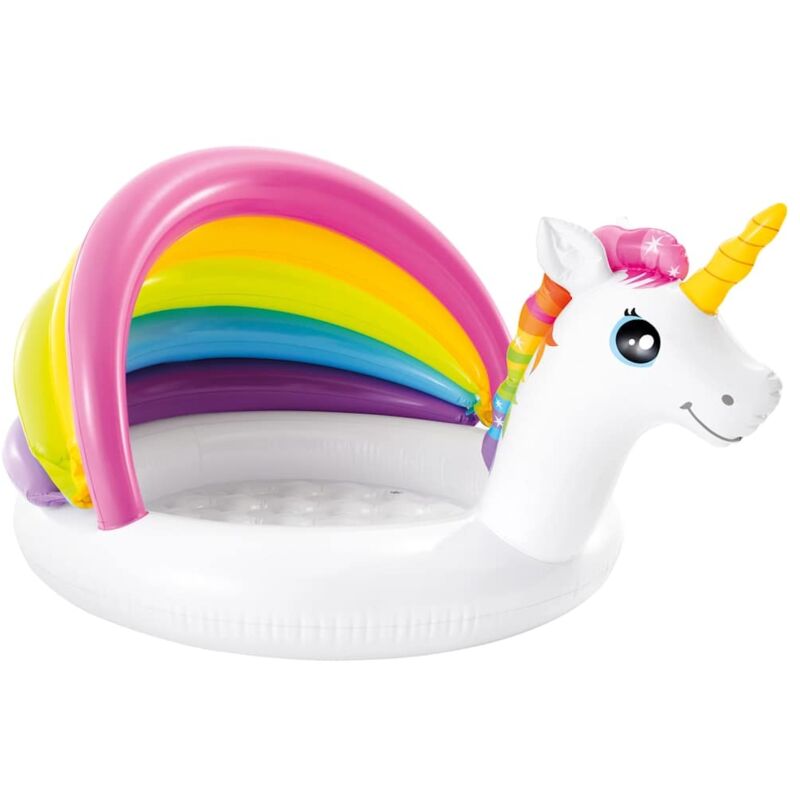 foto del prodotto intex piscina per bambini unicorn 127x102x69 cm
