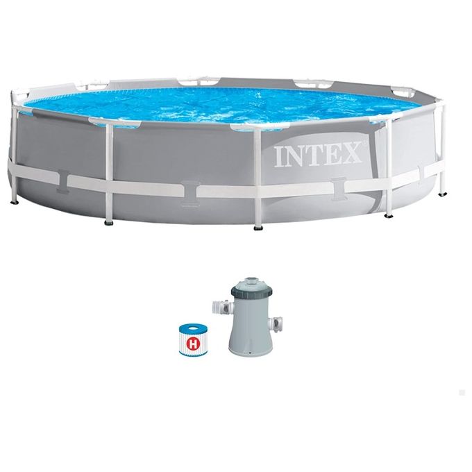 foto del prodotto intex piscina prisma frame 305x76 cm per un estate di divertimento in giardino senza occupare troppo spazio