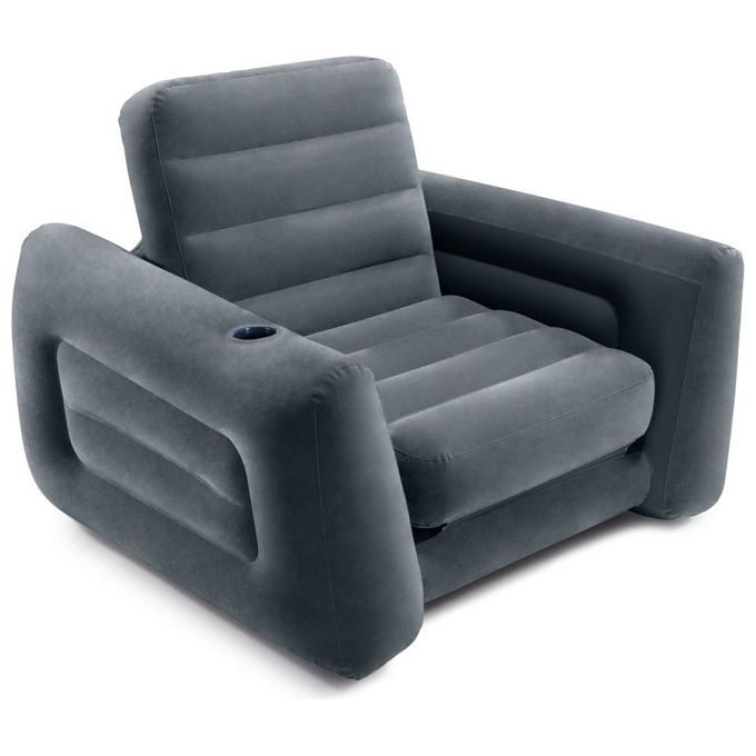 foto del prodotto intex poltrona letto divano gonfiabile velluto componibile 117x224x66 cm