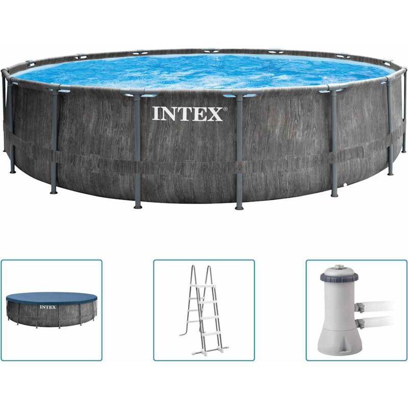 foto del prodotto intex set piscina greywood prism frame premium 457x122 cm