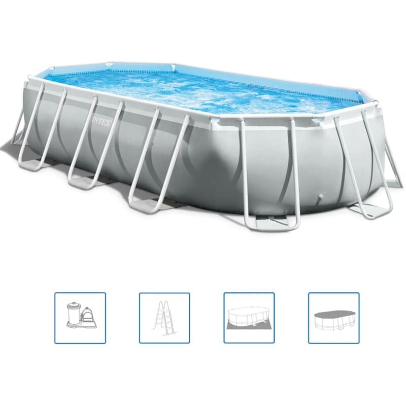 foto del prodotto intex set piscina ovale prism frame 503x274x122 cm