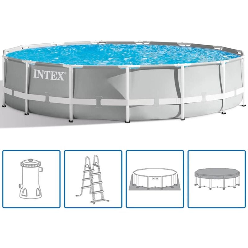 foto del prodotto intex set piscina prism frame 457x107 cm 26724gn