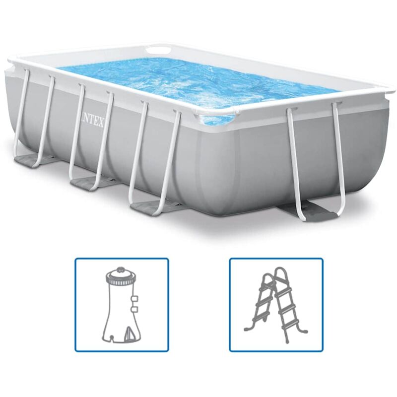 foto del prodotto intex set piscina prism frame rettangolare 300x175x80 cm