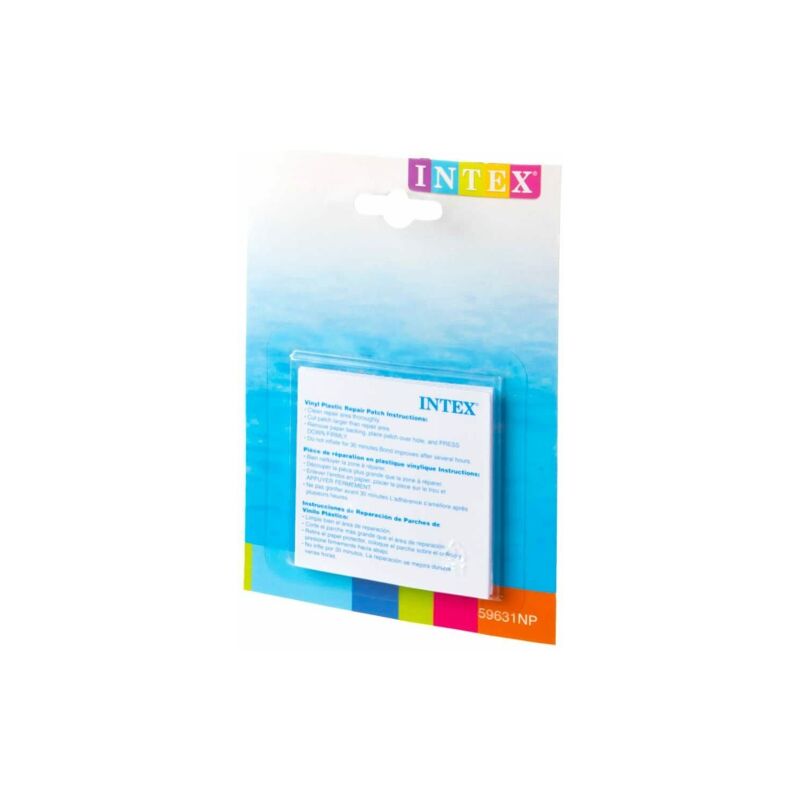 foto del prodotto intex toppe riparazione piscina gonfiabili 6 pezzi resistenti 7 x 7 cm 59631 autoadesive