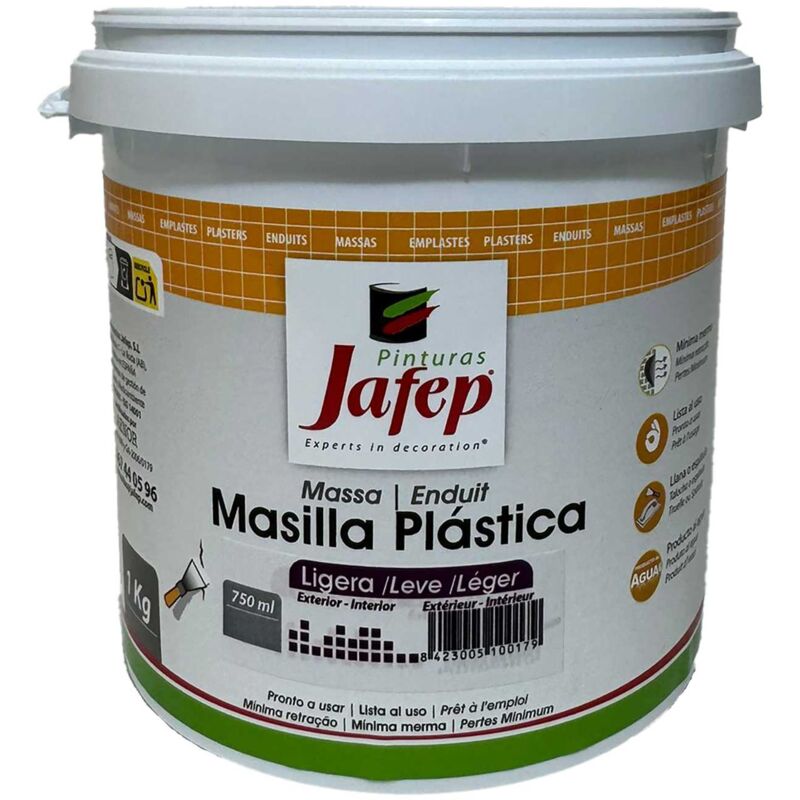 foto del prodotto intonaco bianco jafep esterni e interni, pronto all uso1 kg