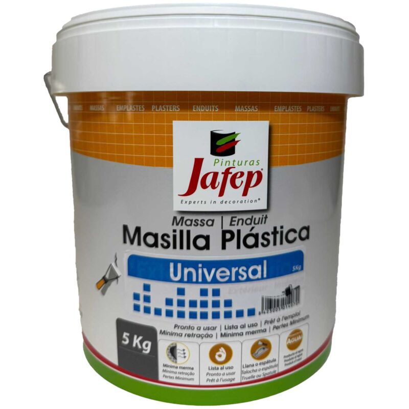 foto del prodotto intonaco bianco jafep esterni e interni, pronto all uso5 kg